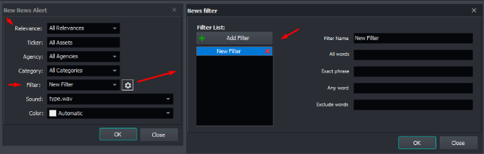 news_alert_window_and_filter_window_on_vectors_alert_manager.png